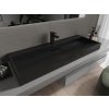 MEXEN - Ava umyvadlo na desku litý mramor 1/O 120 x 46 cm, černá 23011271