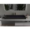 MEXEN - Ava umyvadlo na desku litý mramor 1/O 120 x 46 cm, černá 23011271