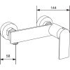 MEXEN/S - Tord sprchový sloup včetně sprchové baterie Zero, černá 71140200-70