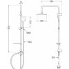 MEXEN/S - Sven sprchový sloup včetně sprchové baterie Sabre, chrom 72140262-00