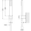 MEXEN/S - Estrella R02 Set umyvadlové a vanové baterie s příslušenstvím, chrom 72303R02-00