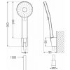 MEXEN/S - Axel R40 vanová baterie s příšlušenstvím, chrom 7383R40-00