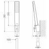 MEXEN/S - Pecos R72 Set umyvadlové a vanové baterie s příslušenstvím, chrom 72713R72-00