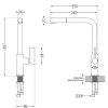 MEXEN/S - Carlos granitový dřez 1.5 včetně baterie Flora, černá 6518-77-670401-57-B  DOPRAVA ZDARMA
