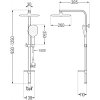 MEXEN/S - Q22 chrom sprchový sloup 798222295-00