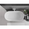 MEXEN - Rimini volně stojící vana z litého mramoru 150 x 75 cm, bílá mat 57241507500