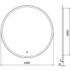 MEXEN - Gobi zrcadlo s osvětlením 90 cm, LED 6000K, 9801-090-090-611-00