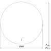 MEXEN - Erg zrcadlo s osvětlením 90 cm, LED 6000K, 9823-090-090-611-00