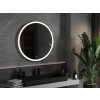 MEXEN - Esso zrcadlo s osvětlením 90 cm, LED 6000K zlatý rám 9825-090-090-611-50