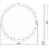 MEXEN - Rose zrcadlo s osvětlením, 90 cm, LED 600 9810-090-090-611-00