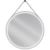 MEXEN - Reni zrcadlo s osvětlením, 100 cm, LED 6000K, černý rám 9812-100-100-611-70