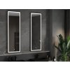 MEXEN - Coro zrcadlo s osvětlením 50 x 150 cm, LED 6000K, černý rám 9817-050-150-611-70