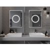 MEXEN - Koga zrcadlo s osvětlením 60 x 80 cm, LED 600 9821-060-080-611-00