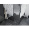 MEXEN/S - APIA sprchový kout 90x90, dekor - pruhy, chrom 840-090-090-01-20