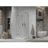 MEXEN/S - Sprchový kout zalamovací Lima 90x80, sklo čiré, chrom + vanička 856-090-080-00-00-4010