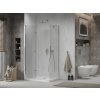 MEXEN/S - Sprchový kout zalamovací Lima 90x80, sklo čiré, chrom + vanička 856-090-080-00-00-4010