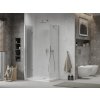 MEXEN/S - Sprchový kout zalamovací Lima 90x80, sklo čiré, chrom + vanička 856-090-080-00-00-4010