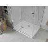 MEXEN/S - Sprchový kout zalamovací Lima 90x80, sklo čiré, chrom + vanička 856-090-080-00-00-4010