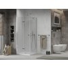 MEXEN/S - Sprchový kout zalamovací Lima 90x90, sklo čiré, chrom + vanička 856-090-090-00-00-4010