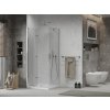 MEXEN/S - Sprchový kout zalamovací Lima 90x90, sklo čiré, chrom + vanička 856-090-090-00-00-4010