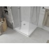 MEXEN/S - Sprchový kout zalamovací Lima 90x90, sklo čiré, chrom + vanička 856-090-090-00-00-4010