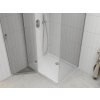 MEXEN/S - Romasprchový kout 90x80, kyvné, čiré sklo, chrom + vanička 854-090-080-01-00-4010