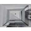 MEXEN/S - Apia sprchový kout posuvný 100x90, sklo transparent/pruhy, chrom + vanička 840-100-090-01-20-4010