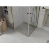 MEXEN/S - Lima Duo sprchový kout 80 x 80, transparent, zlato 856-080-080-50-00-02