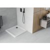 MEXEN/S - Flat sprchová vanička čtvercová slim 80 x 80, bílá + černý sifon 40108080B