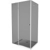 MEXEN/S - Roma sprchový kout 80x90, grafit, chrom + bílá vanička se sifonem 854-080-090-01-40-4010