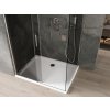 MEXEN/S - Omega sprchový kout 130 x 90, grafit, chrom + vanička včetně sifonu 825-130-090-01-40-4010