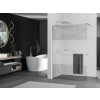 MEXEN/S - KIOTO Sprchová zástěna WALK-IN s poličkou a držákem ručníků 70 x 200, transparent/matné sklo 8 mm, chrom 800-070-121-01-35