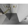 MEXEN/S - KIOTO Sprchová zástěna WALK-IN s poličkou a držákem ručníků 70 x 200, zrcadlové 8 mm, zlatá 800-070-121-50-50