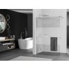 MEXEN/S - KIOTO Sprchová zástěna WALK-IN s poličkou a držákem ručníků 80 x 200, transparent/matné sklo 8 mm, chrom 800-080-121-01-35
