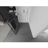 MEXEN/S - KIOTO Sprchová zástěna WALK-IN s poličkou a držákem ručníků 80 x 200, transparent/černá 8 mm, chrom 800-080-121-01-70