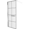 MEXEN/S - KIOTO Sprchová zástěna WALK-IN s poličkou a držákem ručníků 80 x 200, transparent/černá 8 mm, chrom 800-080-121-01-77
