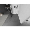 MEXEN/S - KIOTO Sprchová zástěna WALK-IN s poličkou a držákem ručníků 80 x 200, transparent/černá 8 mm, černá 800-080-121-70-77