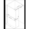 MEXEN/S - KIOTO Sprchová zástěna WALK-IN s poličkou a držákem ručníků 80 x 200, transparent/černá 8 mm, černá 800-080-121-70-78