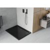 MEXEN/S - Flat sprchová vanička obdélníková slim 110 x 90, černá + černý sifon 40709011B