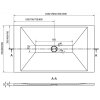 MEXEN - Toro sprchová vanička obdélníková SMC 150x80, černá 43708015