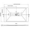 MEXEN - Toro sprchová vanička obdélníková SMC 150x90, černá 43709015