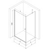 MEXEN/S - Pretoria sprchový kout 90x90, transparent, zlatá + sprchová vanička včetně sifonu 852-090-090-50-00-4070G