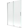 MEXEN/S - Velar Dvoukřídlá posuvná vanová zástěna 120 x 150 cm, transparent, chrom 896-120-000-01-01