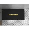 MEXEN/S - Toro obdélníková sprchová vanička SMC 170 x 80, černá, mřížka zlatá 43708017-G