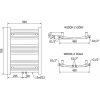 MEXEN/S - Ares radiátor + topná tyč 700 x 500 mm, 300 W, bílá W102-0700-500-6300-20