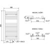 MEXEN/S - Hades radiátor + topná tyč 800 x 400 mm, 300 W, černá W104-0800-400-2300-70