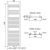 MEXEN/S - Pluton radiátor + topná tyč 1700 x 500 mm, 900 W, bílá W106-1700-500-2900-20
