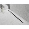 MEXEN - Flat 360° Super Slim podlahový žlab otočný 60, černý 1751060