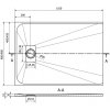 MEXEN/S - Hugo sprchová vanička SMC 110x90, černá, krytka černá 42709011-B