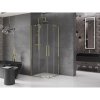 MEXEN/S - Velar Duo čtvercový sprchový kout 80 x 80, transparent, zlatá 871-080-080-02-50